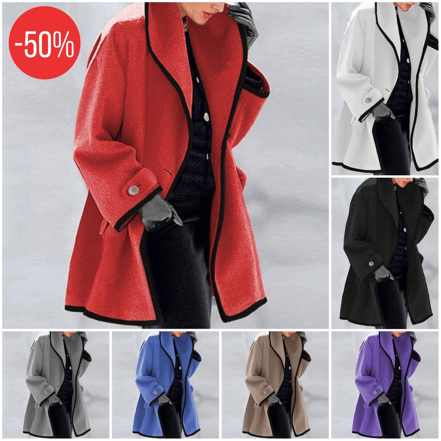 "Fernanda" Designer Trench Winter Coat