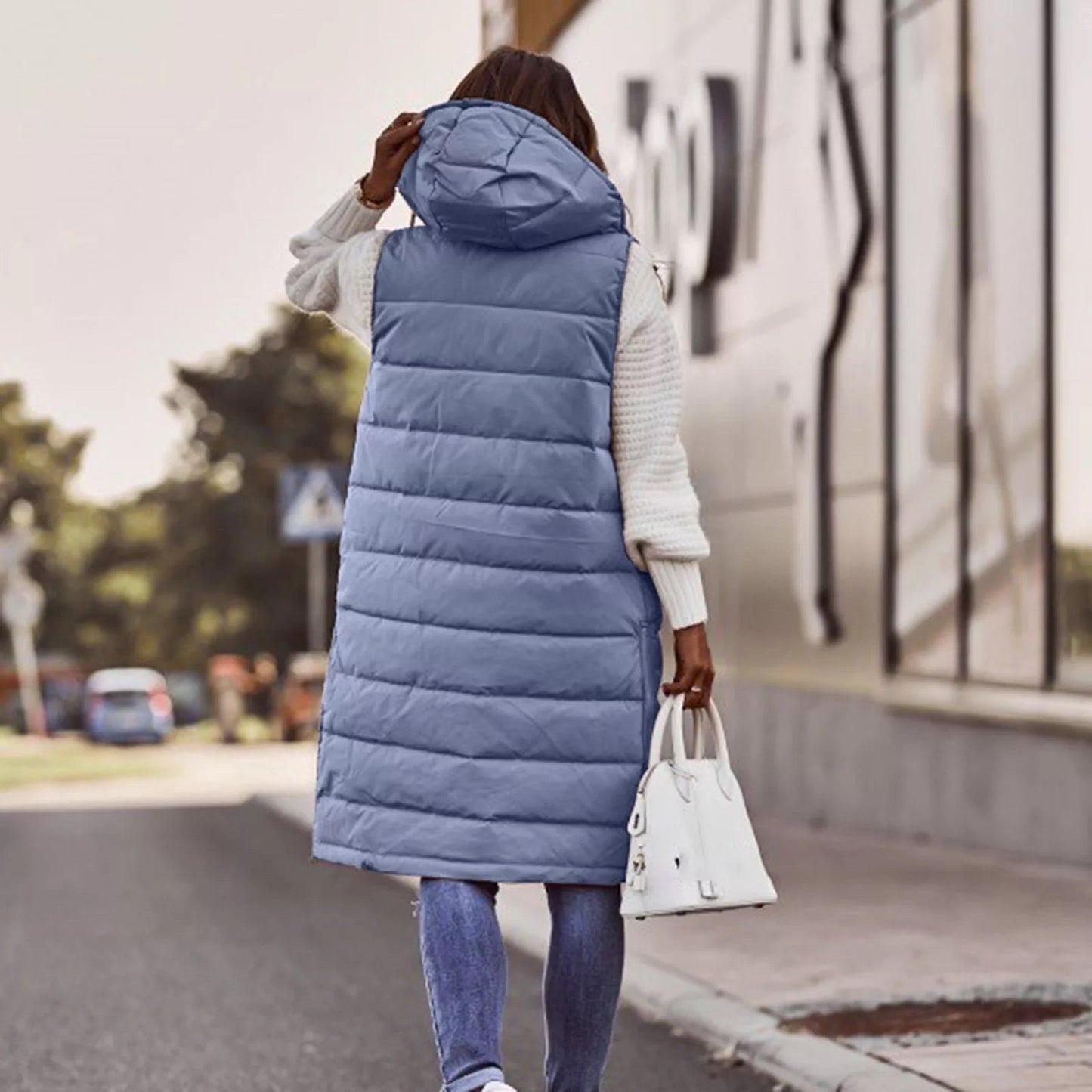 "Camilla" Designer Hooded Quilted Vest