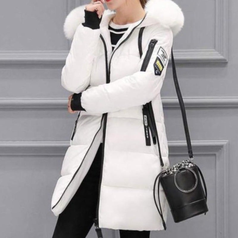 "Michaela" Casual Long Quilted Jacket