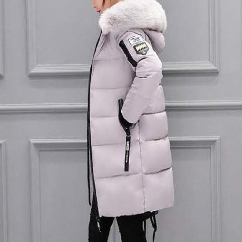"Michaela" Casual Long Quilted Jacket