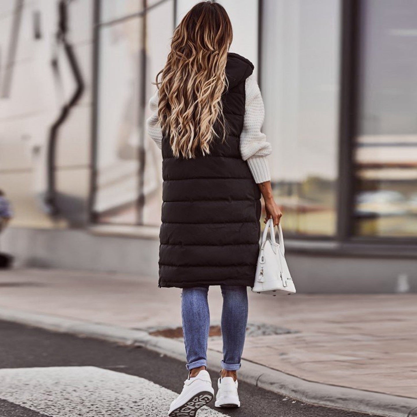 "Camilla" Designer Hooded Quilted Vest