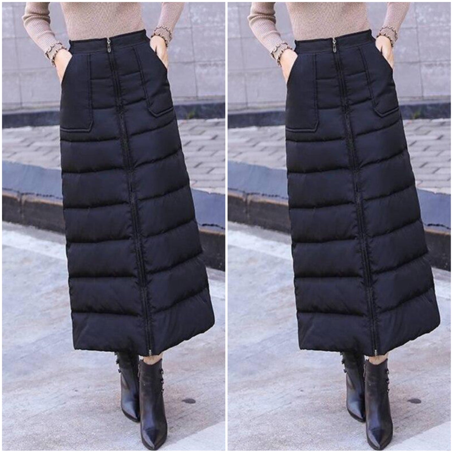 "Evi" Quilted Winter Skirt