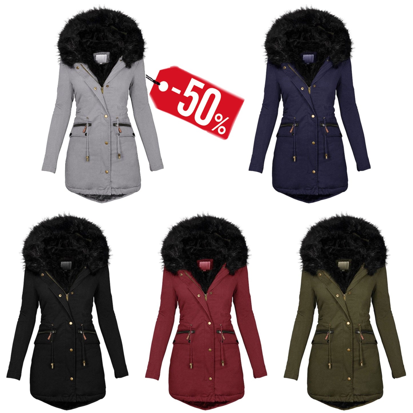 "Emilia" Designer Winter Coat
