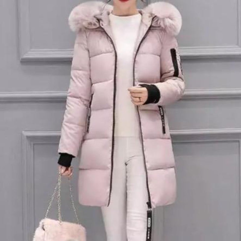 "Michaela" Casual Long Quilted Jacket