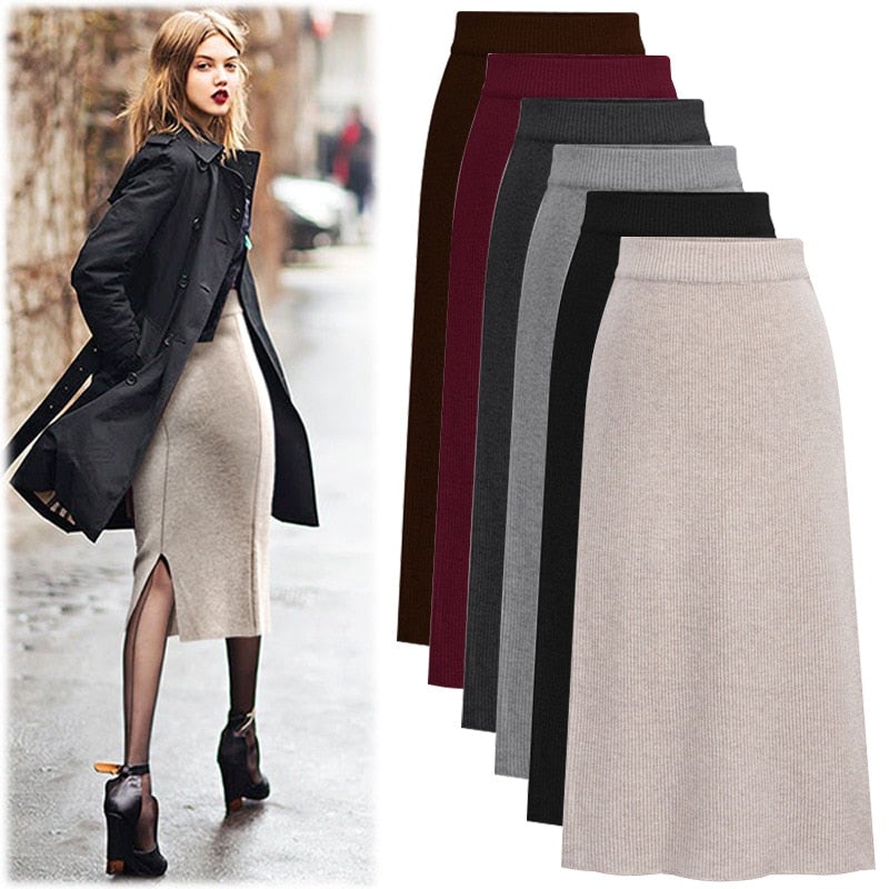 "Cindy" Elegant Pencil Skirt