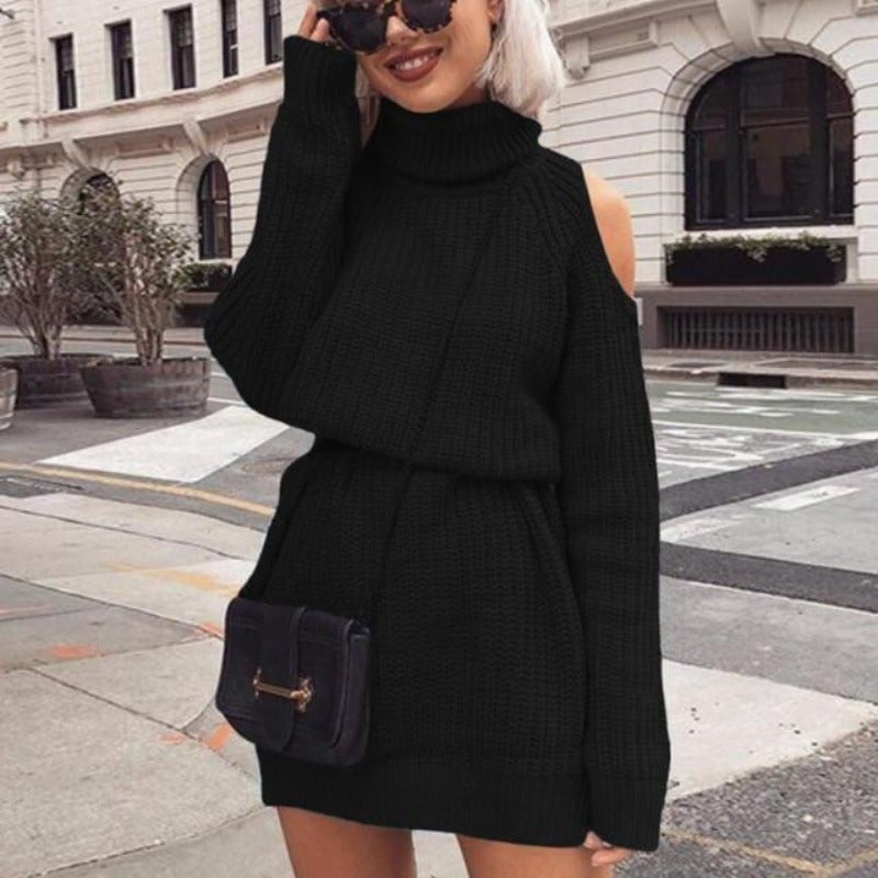 "Amalie" Cut-out Knit Dress