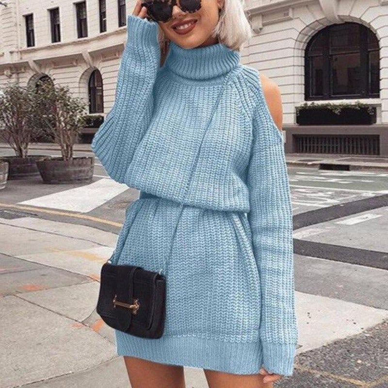 "Amalie" Cut-out Knit Dress