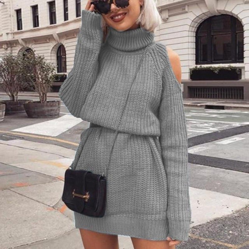 "Amalie" Cut-out Knit Dress