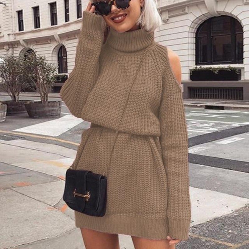 "Amalie" Cut-out Knit Dress