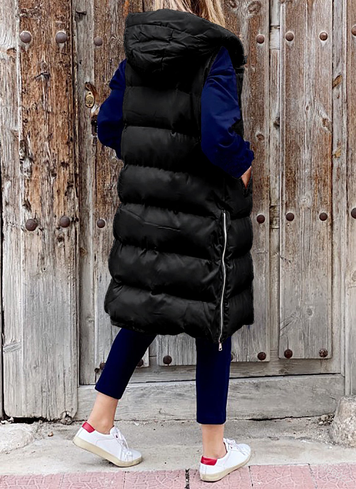 "Lola" Casual Winter Vest with Hood