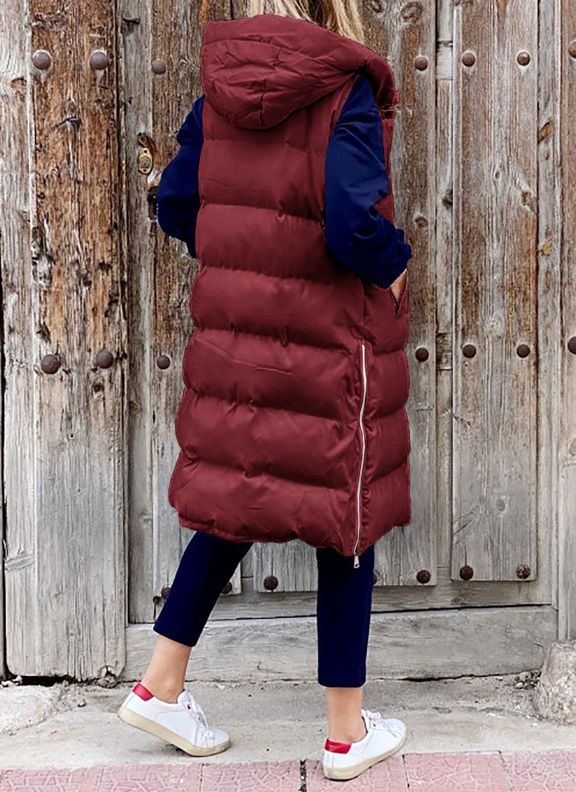"Lola" Casual Winter Vest with Hood