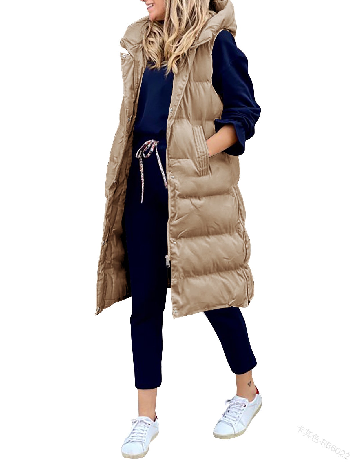 "Lola" Casual Winter Vest with Hood