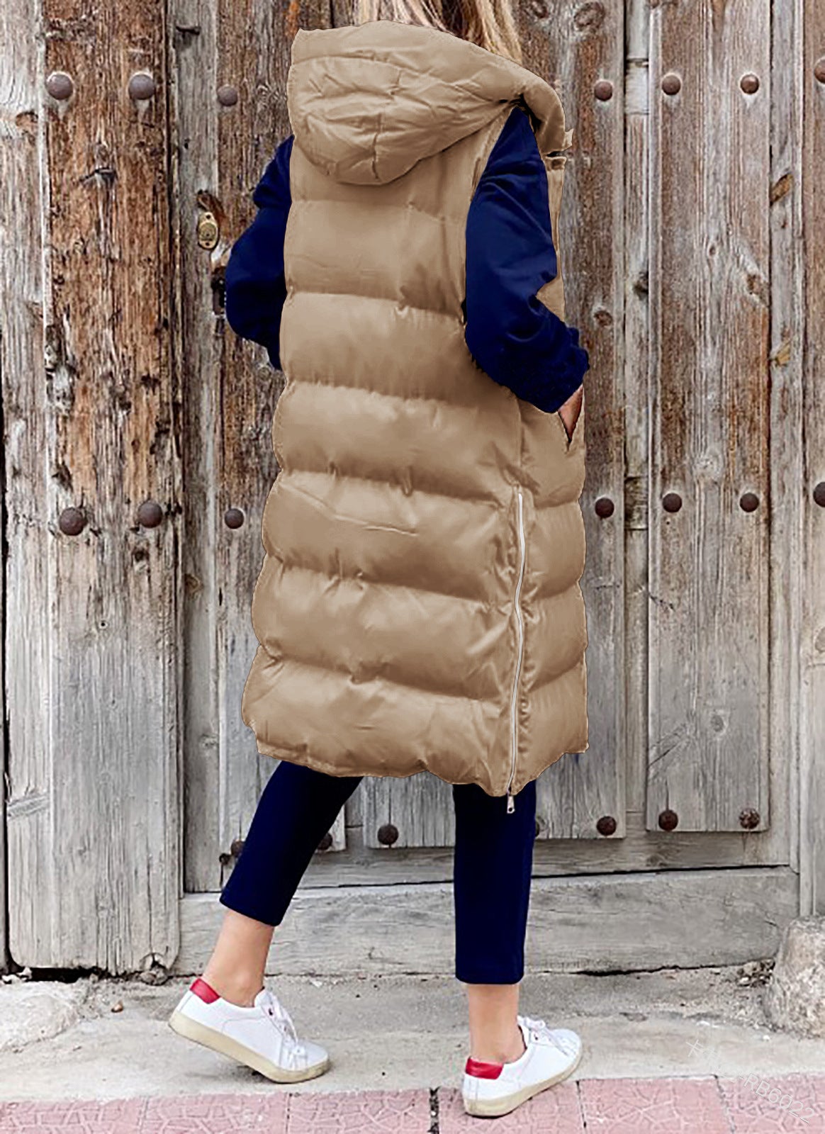 "Lola" Casual Winter Vest with Hood