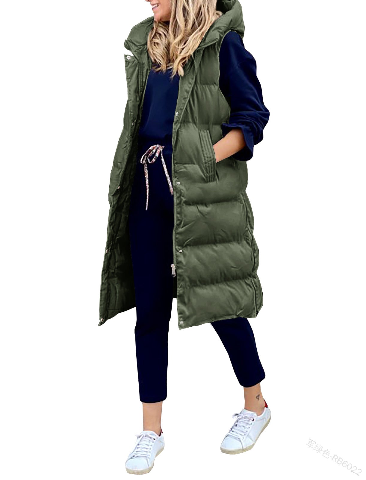 "Lola" Casual Winter Vest with Hood