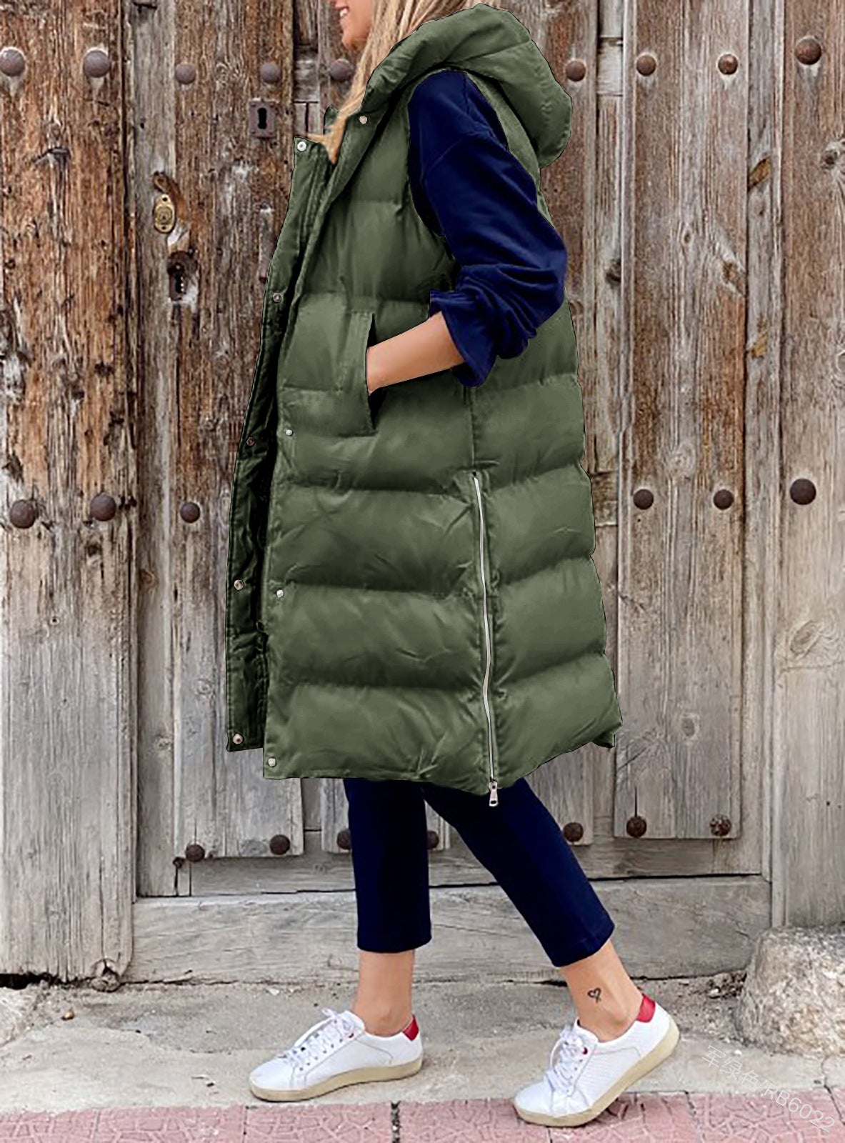 "Lola" Casual Winter Vest with Hood