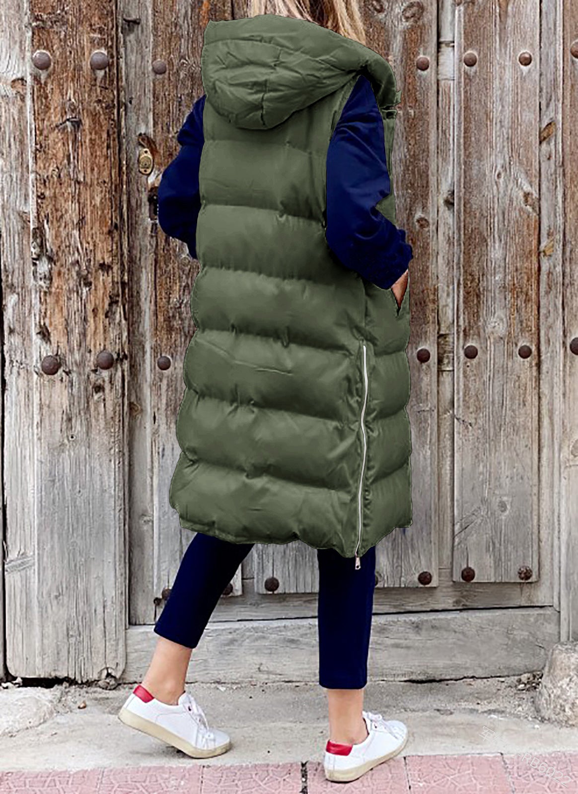 "Lola" Casual Winter Vest with Hood